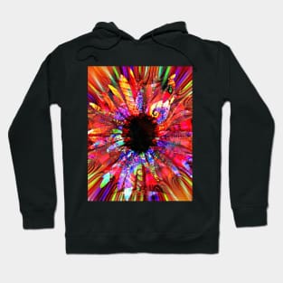 Fractal Daisy Art Hoodie